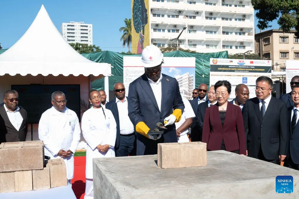 China-aided national surgical center project breaks ground in Mozambique