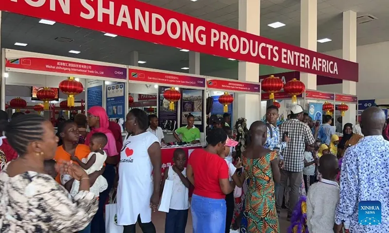 China pavilion draws crowds with high-tech solutions at Tanzania's international trade fair