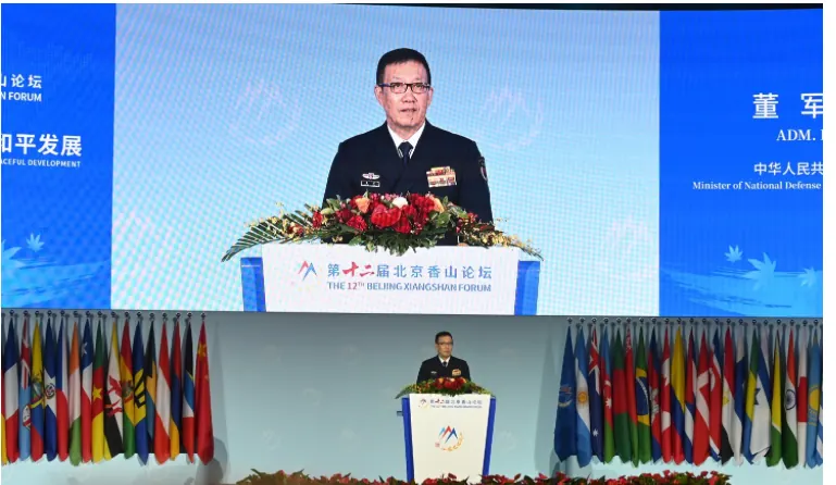 China's Defense Minister reiterates Taiwan is part of China, vows to defeat interference