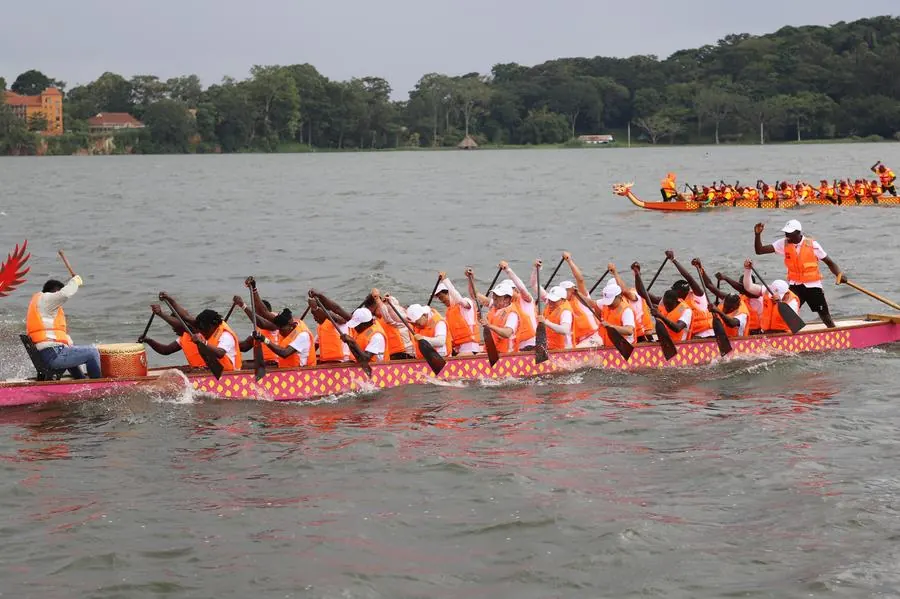 Uganda celebrates Chinese Dragon Boat Festival on Lake Victoria